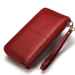 Leder lange Geldbörse Geldbörse