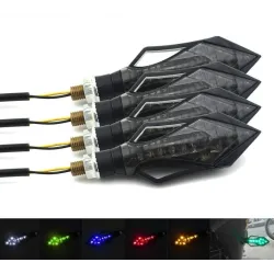 Motorrad - Roller LED drehen Signal Licht mit Pfeil 4 Stück