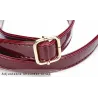Elegante glänzende Ledertasche Set aus 3 Stück