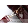 Elegante glänzende Ledertasche Set aus 3 Stück