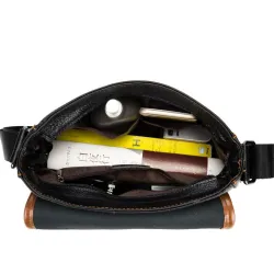 Echte Lederschulter & Crossbody Tasche