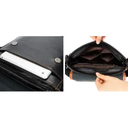 Echte Lederschulter & Crossbody Tasche