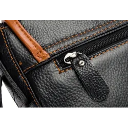 Echte Lederschulter & Crossbody Tasche