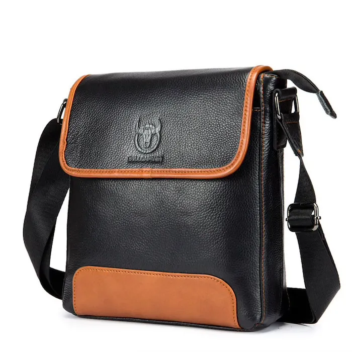 Echte Lederschulter & Crossbody Tasche