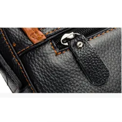 Echte Lederschulter & Crossbody Tasche