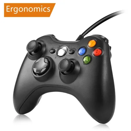 Xbox 360 game controller gamepad wired joystickControllers