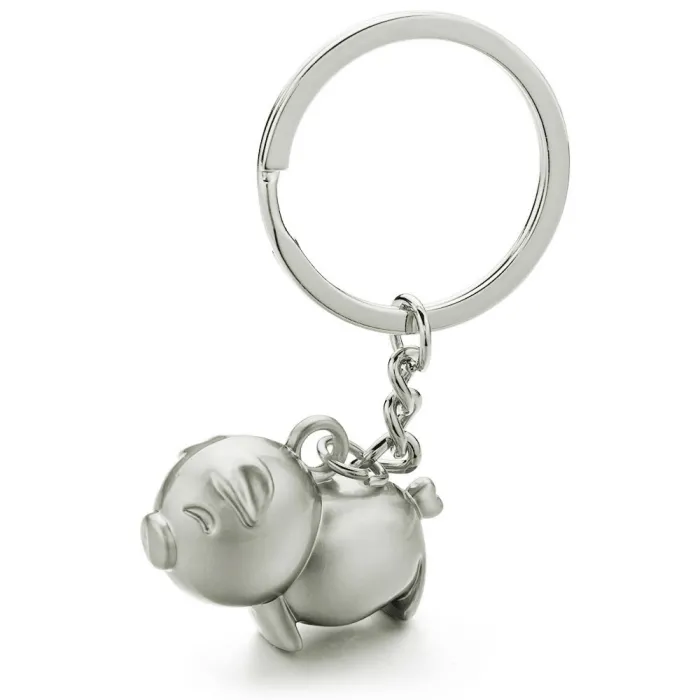 Piggy - metal keychain - keyringKeyrings