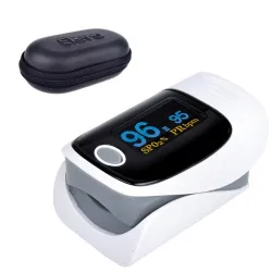 Digital finger pulse oximeter - heart beat meter - with LCD displayBlood pressure meters
