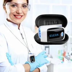 Digital finger pulse oximeter - heart beat meter - with LCD displayBlood pressure meters