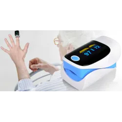 Digital finger pulse oximeter - heart beat meter - with LCD displayBlood pressure meters