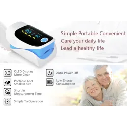 Digital finger pulse oximeter - heart beat meter - with LCD displayBlood pressure meters