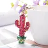 Crystal cactus keychain keyringKeyrings