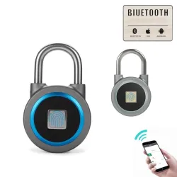 Vorhängeschloss mit Fingerabdruckschutz - Smart keyless entry - wetterfest - für Android & iOS