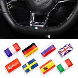 3D nationale Flagge Emblem Auto Aufkleber 8 Stück