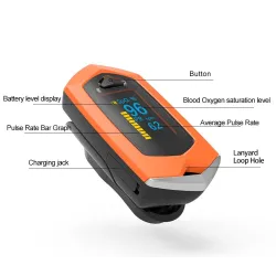 Finger pulse oximeter - blood heart rate monitor - rechargeableBlood pressure meters