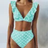 High Waisted Badeanzug Bikini Set