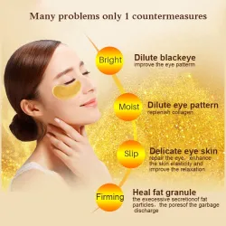 Golden Crystal Kollagen Augenmaske Patches 10 Stück