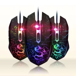 USB-Farbwechsel Computer Spiele optische verdrahtete Maus