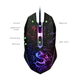 USB-Farbwechsel Computer Spiele optische verdrahtete Maus