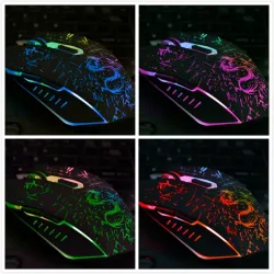USB color changing computer gaming optical wired mouseMouses