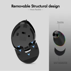 M618 Plus ergonomische vertikale optische Gaming verdrahtete Maus 6 Tasten 4000 DPI