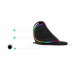 M618 Plus ergonomische vertikale optische Gaming verdrahtete Maus 6 Tasten 4000 DPI