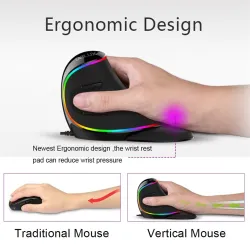 M618 Plus ergonomische vertikale optische Gaming verdrahtete Maus 6 Tasten 4000 DPI