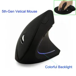2.4G 800/1200/1600DPI Wireless ergonomische optische vertikale Maus & Pad Kit