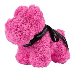 Dog made from infinity roses - 40 cmValentine's day