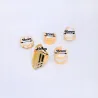 Trendy Punk einstellbare Gold Hohlringe 5 Stück Set