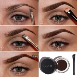 Waterproof gel eyebrow henna with brushMake-Up