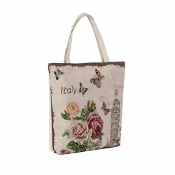 Leinwandtasche mit Blumenprint