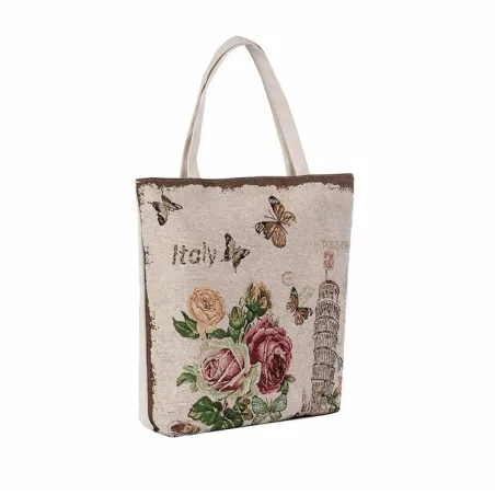 Leinwandtasche mit Blumenprint