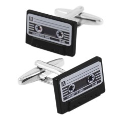 Retro cassette tape cufflinksCufflinks