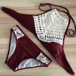 Spitze Bikini Set mit Push-up