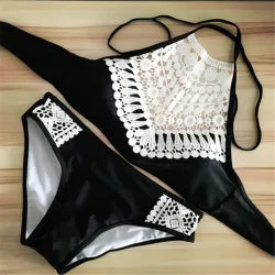 Spitze Bikini Set mit Push-up