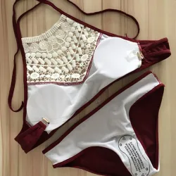 Spitze Bikini Set mit Push-up