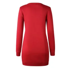 Warmes Minikleid mit langem Ärmel