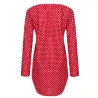 Mini polka dot dress with long sleeveDresses