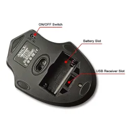 Kabellose optische Maus 2.4GHz USB 3.0 2000DPI einstellbar