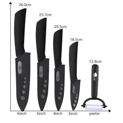 Keramikmesser Set - Peeling - Halter