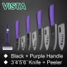 Keramikmesser Set - Peeling - Halter