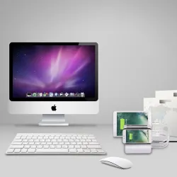 Universal USB Ladestation Stand mit 6 Port & 6 Kabeln 5V10.2A