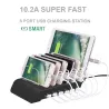 Universal USB Ladestation Stand mit 6 Port & 6 Kabeln 5V10.2A