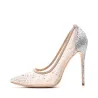 Kristall Strass Mesh - hohe Fersenpumpen