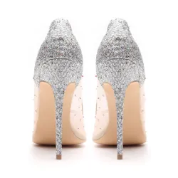 Kristall Strass Mesh - hohe Fersenpumpen
