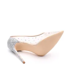 Kristall Strass Mesh - hohe Fersenpumpen