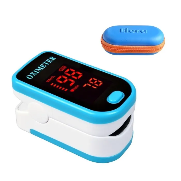 LED-Anzeige - Fingerpulsoximeter mit Schutzgehäuse