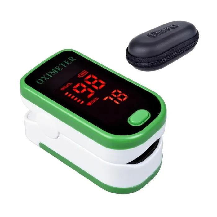 LED display - finger pulse oximeter with protection caseBlood pressure meters