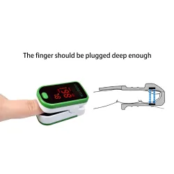 LED-Anzeige - Fingerpulsoximeter mit Schutzgehäuse